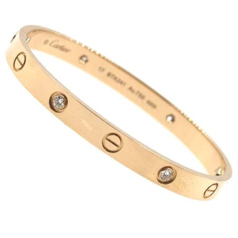 cartier love bracelet size 17 gold|cartier love bracelet 17 750.